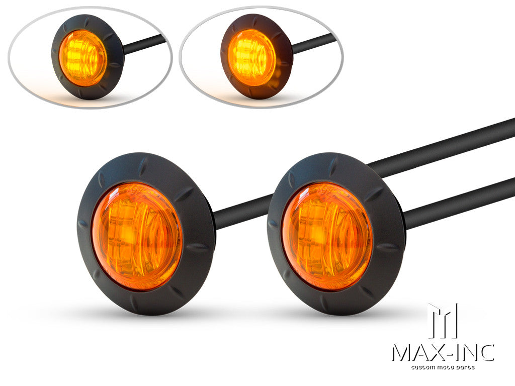 2" Flush Mount Sealed LED Running Lights / Turn Signals - Set Of 2