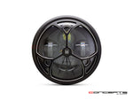 Black oxidized corners cut pin white edge