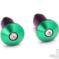 Green Anodized CNC Machined Aluminum Bar Ends - 7/8"(22mm)