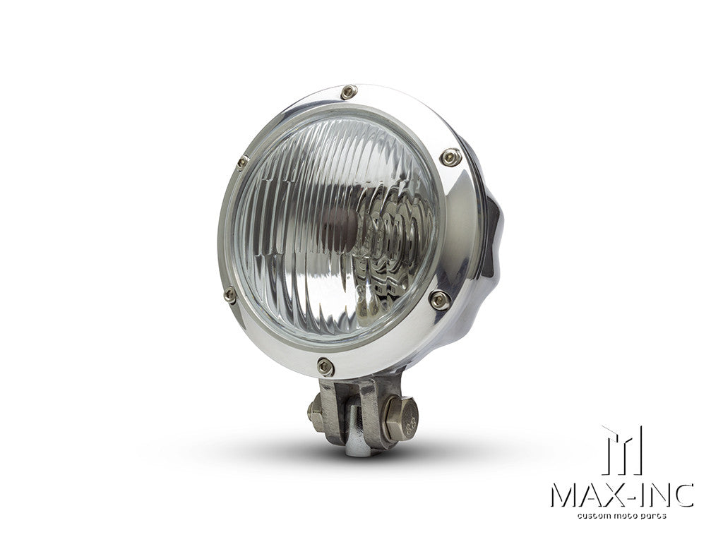 Headlight Brackets, Cafe Racer-style, Cast, Polished | Custom Cafe Headlight Brackets, Cafe Racer-style, Cast, Polished | Custom Cafe