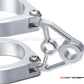 MAX Corto Polished CNC Machined Headlight Brackets - Fits Fork Sizes 32 - 59mm