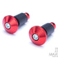 Red Anodized CNC Machined Aluminum Bar Ends - 7/8"(22mm)