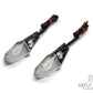 Carbon Pattern License Plate Mount Mini LED Turn Signals / Indicators - Emarked