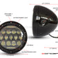 7.7" Gloss Black Metal Multi Projector LED Headlight