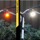 Black CNC Machined Billet Alum Custom Integrated LED Turn Signals + Daytime Running Lights