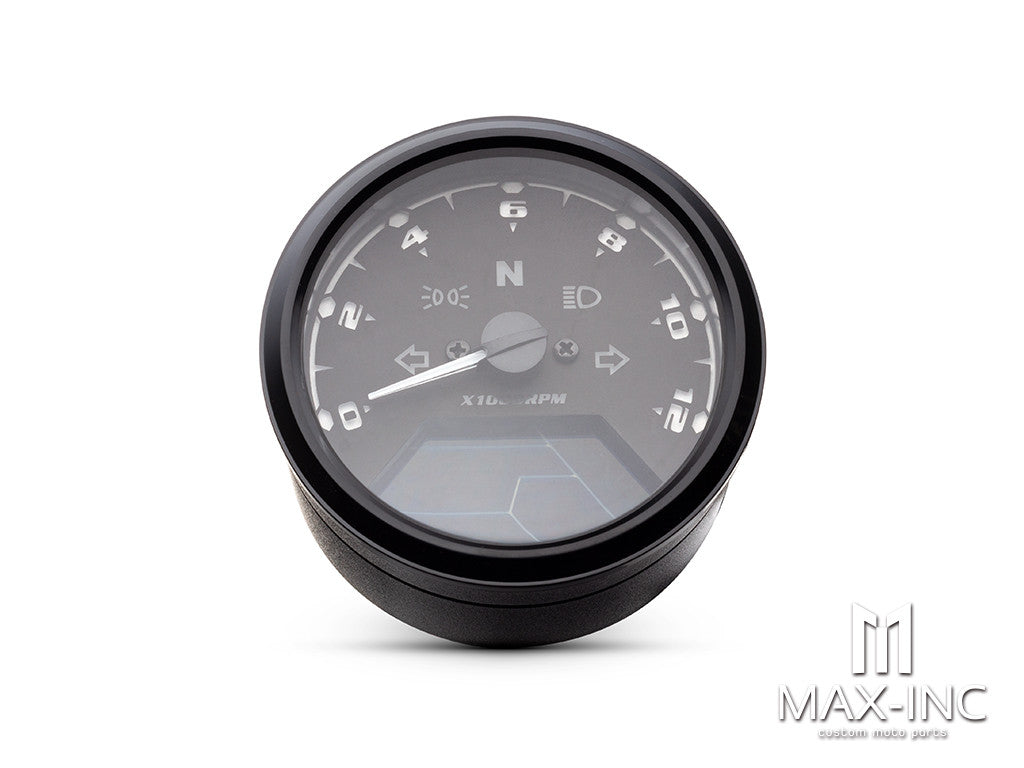 95mm Digital LCD Electronic Integrated Speedometer / Tacho Gauge