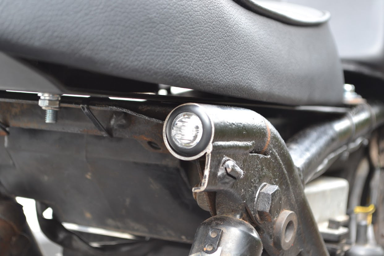 AMBER 12v Round Flush Mount LED Mini Marker Lights - 10 Pack