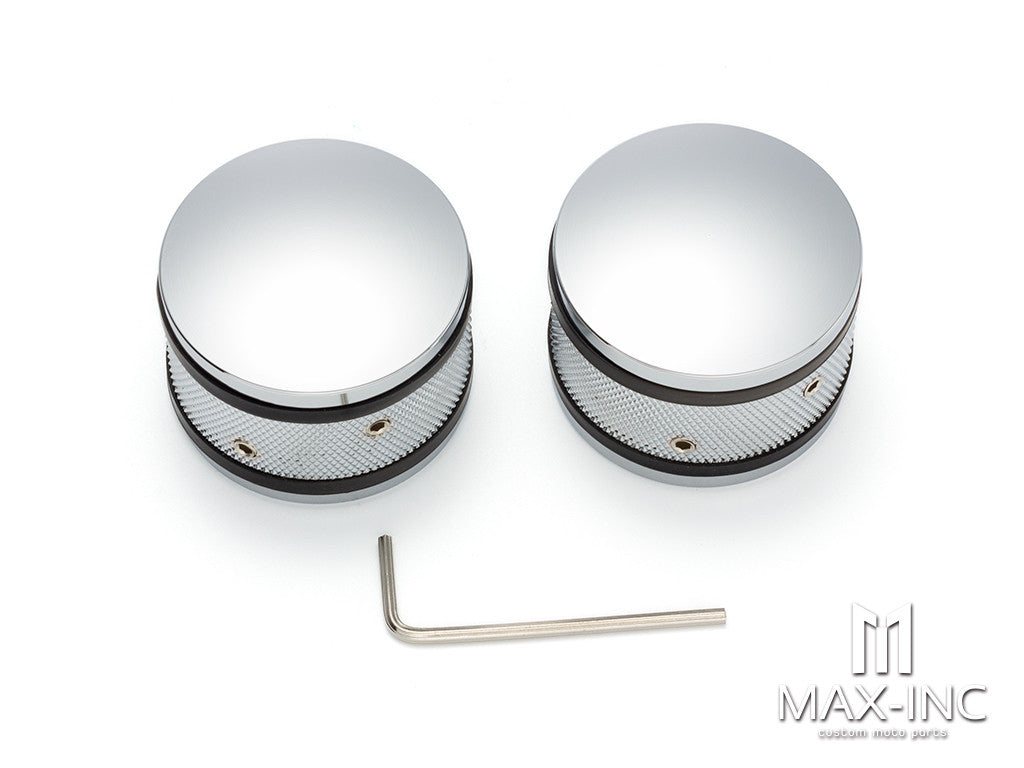 Motorcycle Front Axle Nut Covers Caps Aluminum Black For Harley Sportster Touring Softail Dyna VRSC Fat Bob