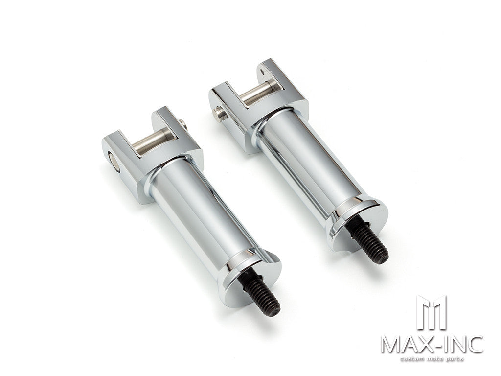 Chrome Passenger Foot Pegs Footrest Fit For Harley Street Bob FXBB 2018-2021