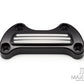Black Cut Motorcycle CNC Handlebar Top Clamp Bar Riser Mount Cover for Harley Touring Street Glide Softail Breakout Dyna Fat Boy Sportster
