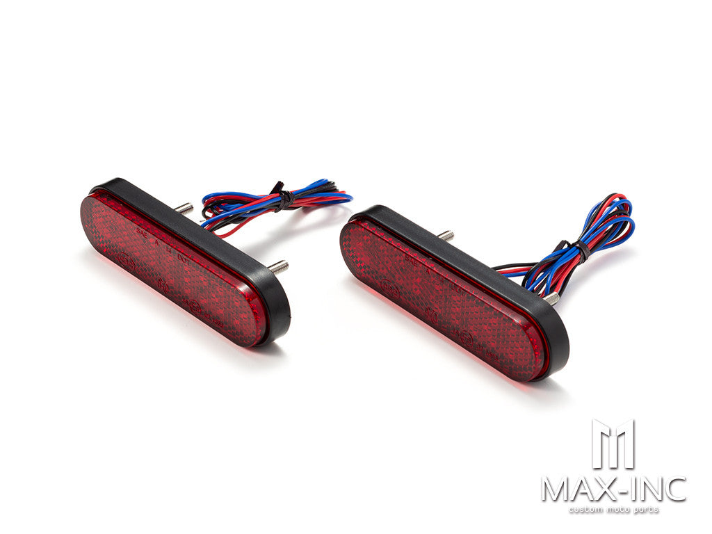 Universal Oval Tail / Stop Lights - Red Lens
