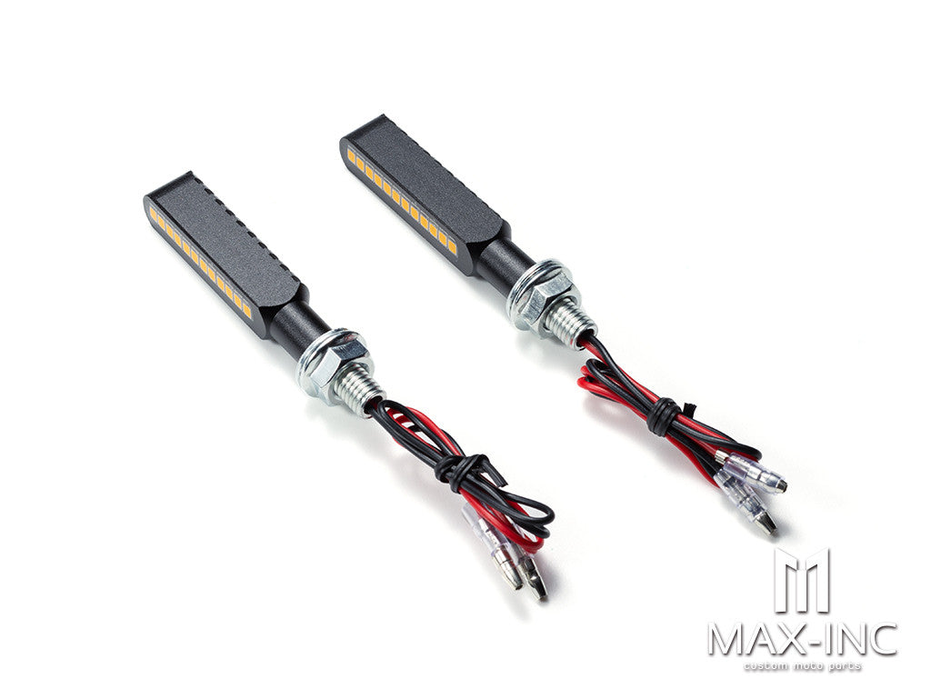 CNC Machined Mini LED Bar with Resin Topper - Sequential Indicators