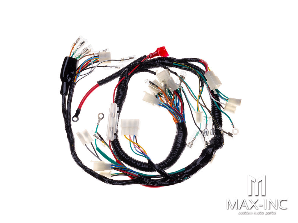 Universal Complete Motorcycle 12v Wiring Harness / Loom