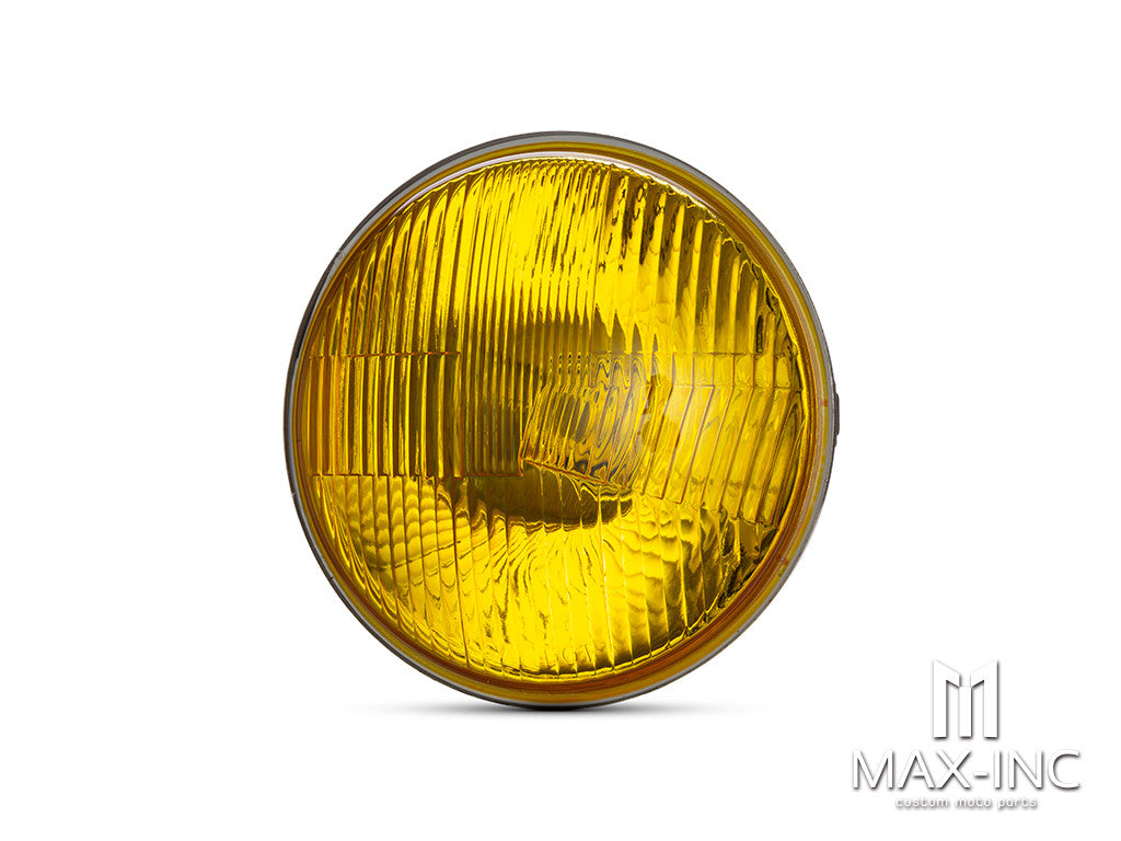 7" Classic Yellow Lens Semi Sealed Beam Insert - 55w Halogen Bulb