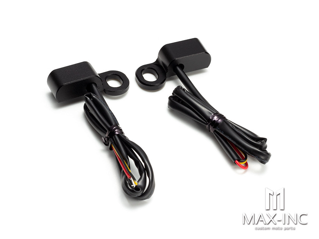 Motorcycle 12V Smoked lens LED Mini Turn Signals Indicators Running Light With E Mark For Harley Touring Street Glide 14-20 Softail 16-17
