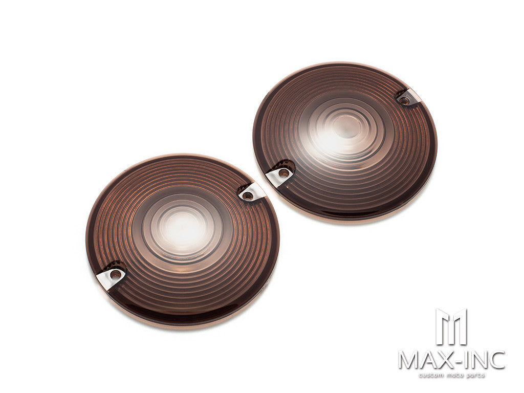 Motorcycle Smoke Turn Signal Light Lens Cover 2PCS For Harley Touring Road Electra Glide Road King FLHR Softail