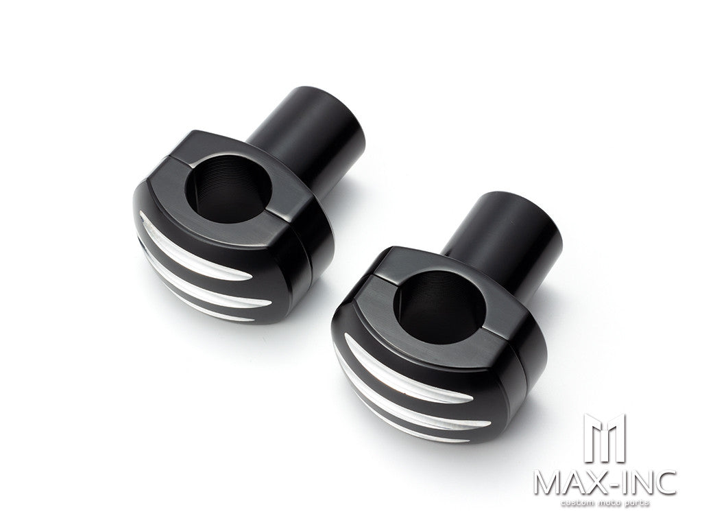 Black Cut 25MM 1" Handlebar Risers Kit Mount Clamp Handle Bar Heightening Fixed for Harley Honda Kawasaki Suzuki XL 883 1200 Steed 400 600