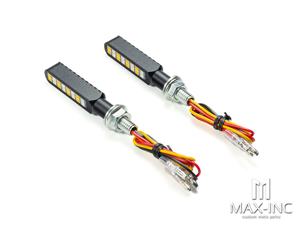 CNC Integrated Mini LED Bar with Resin Topper - Sequ. Indicators / Stop Light (Strobe Flashing & On)