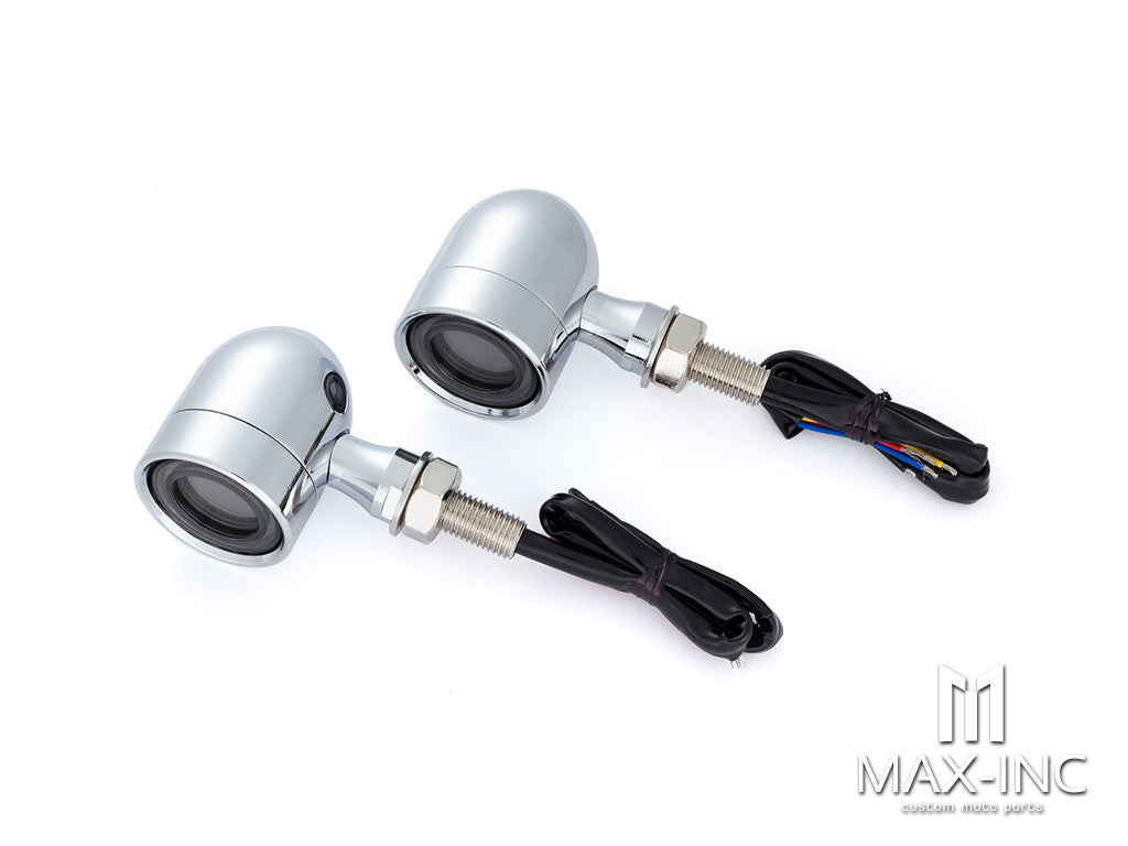 Chrome Alum Bobber LED Integrated Turn Signals (Turn / Tail / Stop)