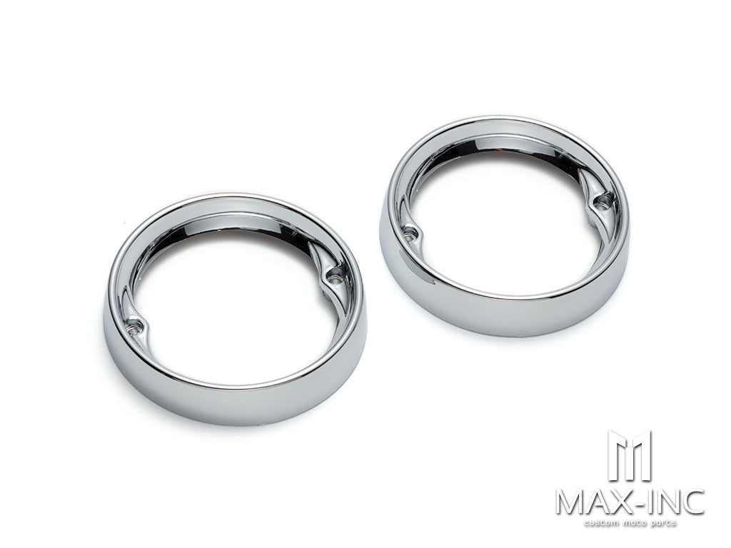 Motorcycle Turn Signal Light Bezels Indicator Lens Trim Ring Visor Cover For Harley Sportster XL Softail Dyna Touring FLHR FL
