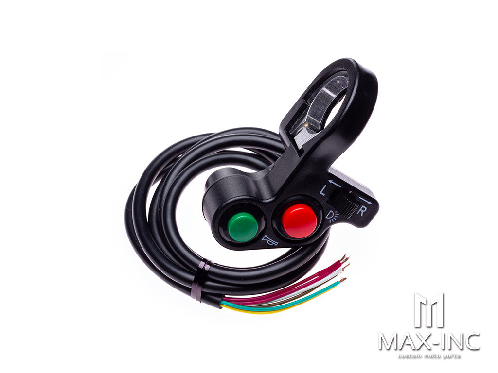 Universal Handlebar Mount Switch Combo - Headlight / Horn / Turn Signals - Fits 7/8"(22mm)