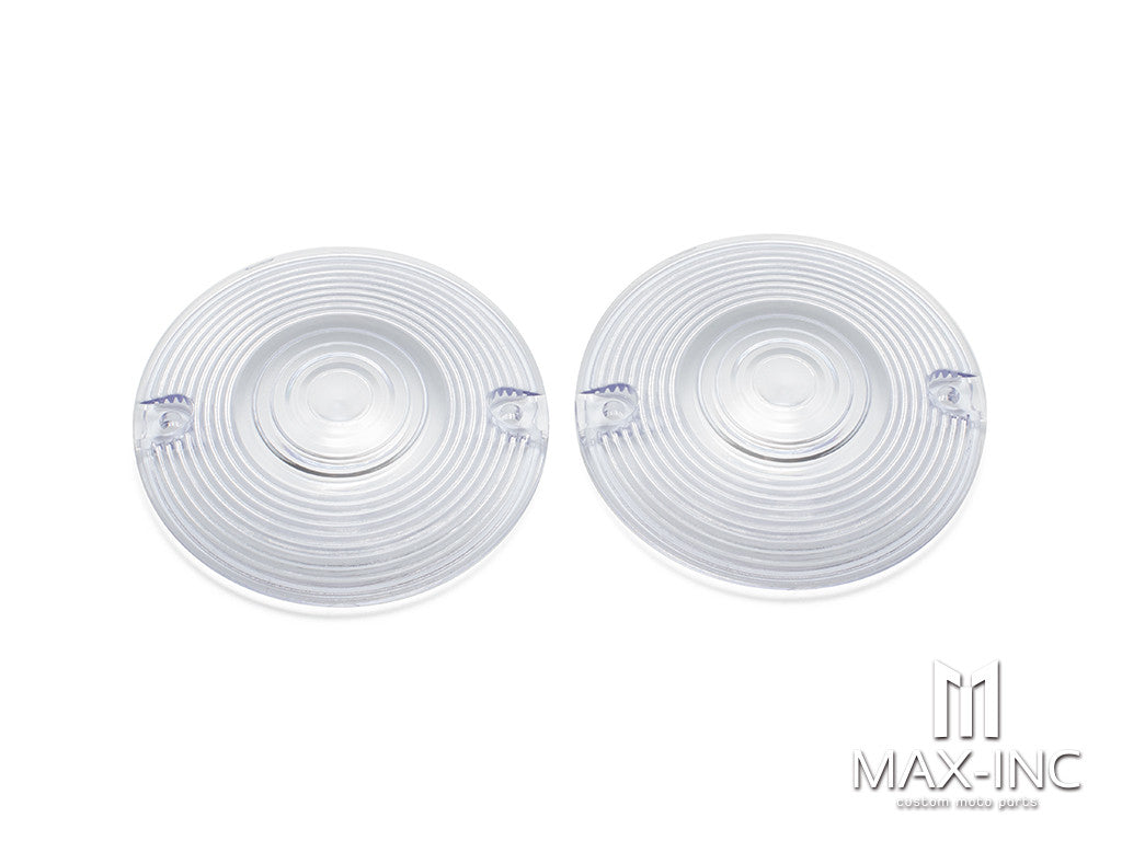 Motorcycle Clear Turn Signal Light Lens Cover 2PCS For Harley Touring Road Electra Glide Road King FLHR Softail