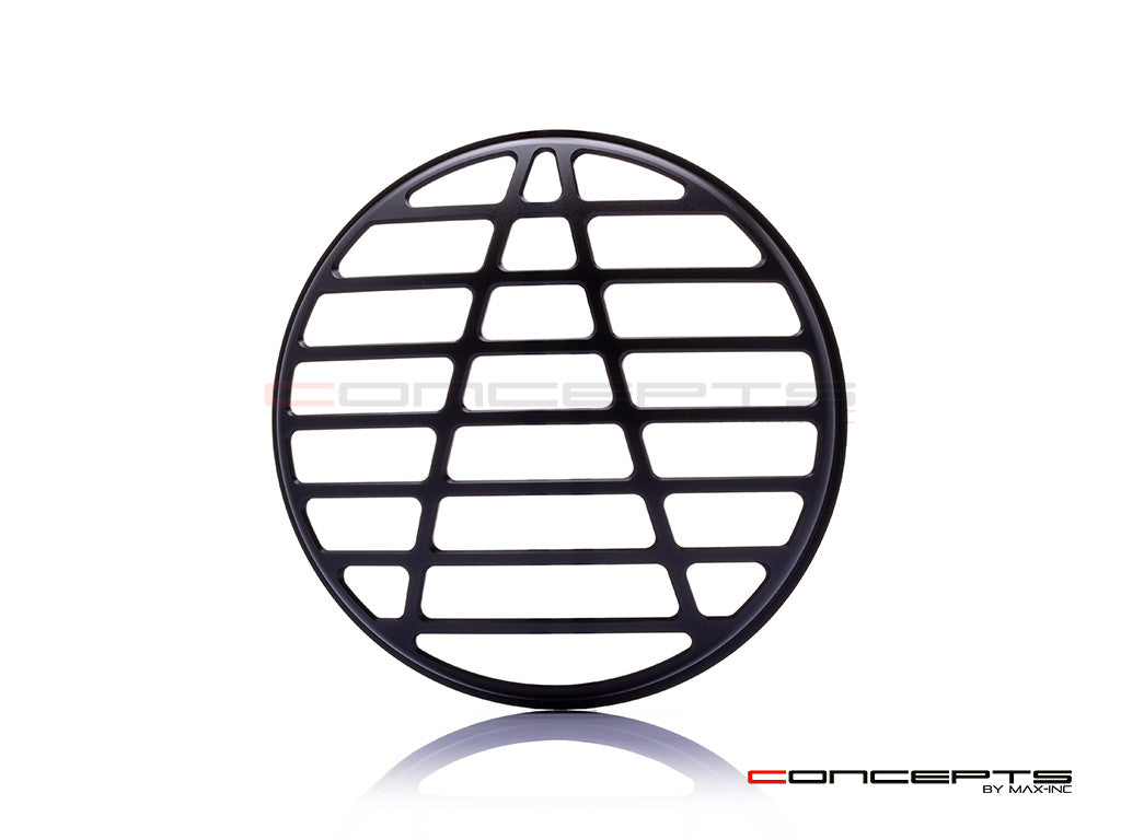 7" Atec Design Black CNC Aluminum Headlight Guard Cover