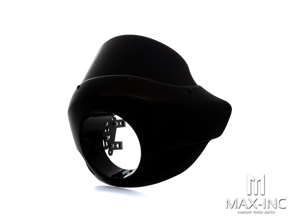 Short Black / Smoked Touring Sport Fairing Windshield - Fits Harley Dyna / Sportster