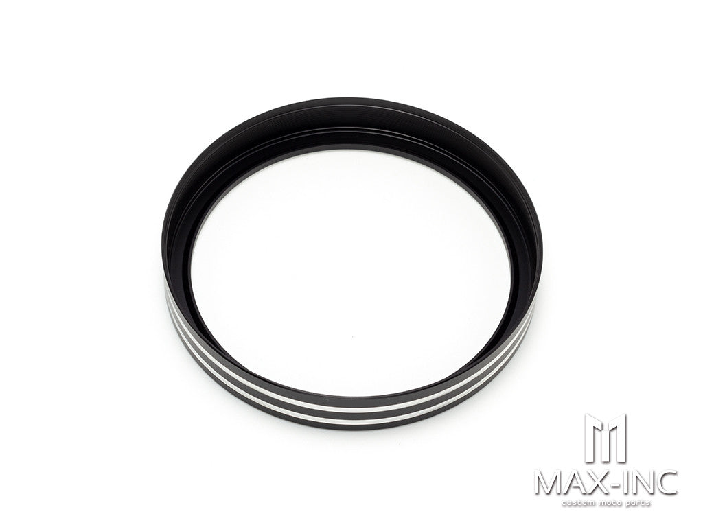 BLACK CUT Motorcycle Accessories Billet Speedometer Trim Bezel Cover For Harley Dyna Street Bob Low Rider Sportster XL 883 1200