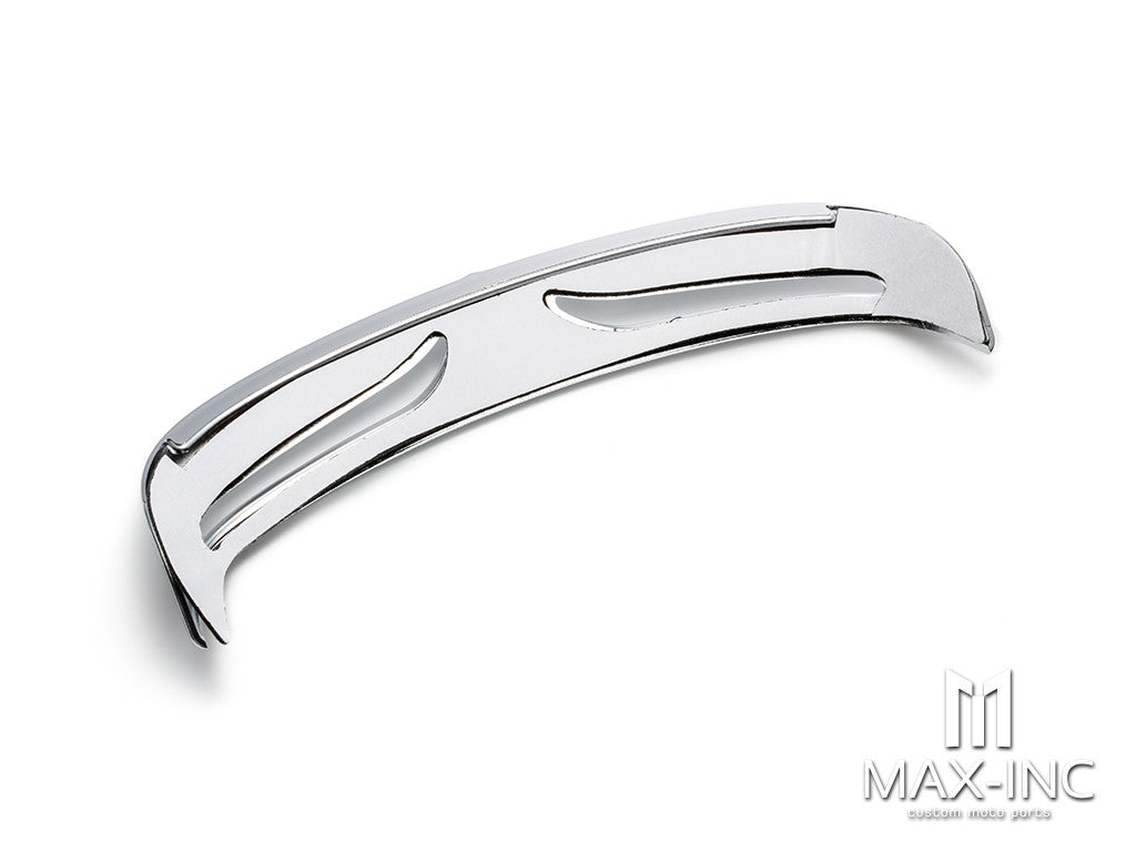 Motorcycle Chrome Rear Mud Flap Trailing Edge Cover Mudguard Flare Trim Tip for Harley 2007-2016 Flstf Softail Fatboy