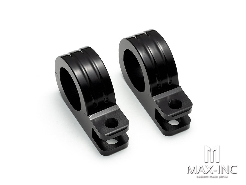 Black Refit the mounting and fixing bracket of the guard bar Pedal 38MM