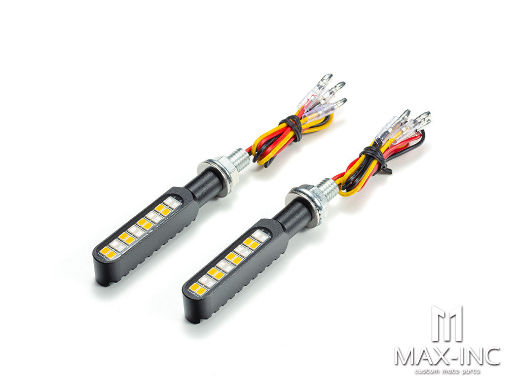 CNC Integrated Mini LED Bar with Resin Topper - Sequ. Indicators / Stop Light (Strobe Flashing & On)