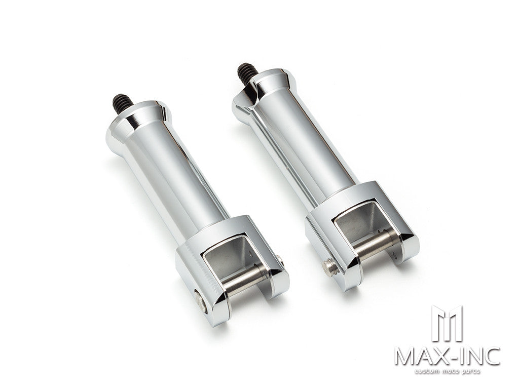 Chrome Passenger Foot Pegs Footrest Fit For Harley Street Bob FXBB 2018-2021