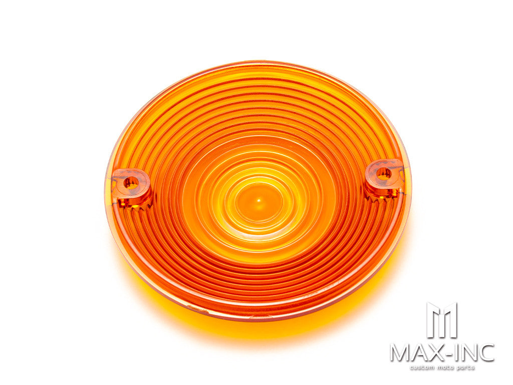 Motorcycle 4PCS Turn Signal Light Lens Cover Orange Lamp Lens Cover Plastic For Harley Touring Road King Softail