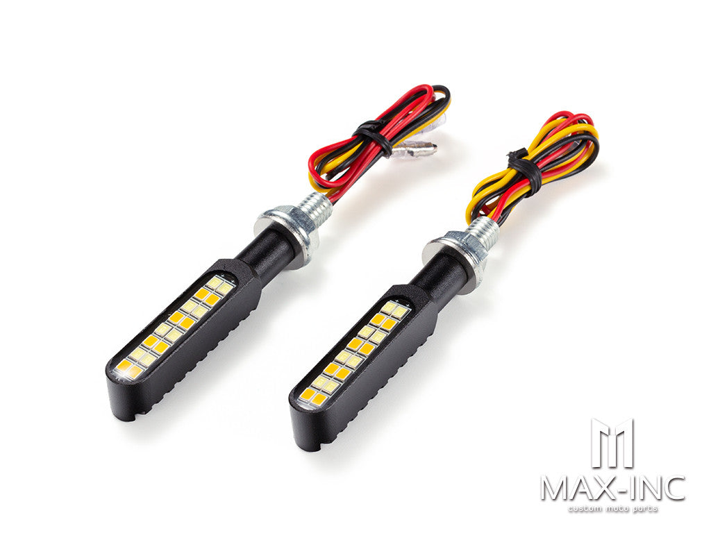 CNC Integrated Mini LED Bar with Resin Topper - Sequential Indicators / DRL (Strobe Flashing & On)