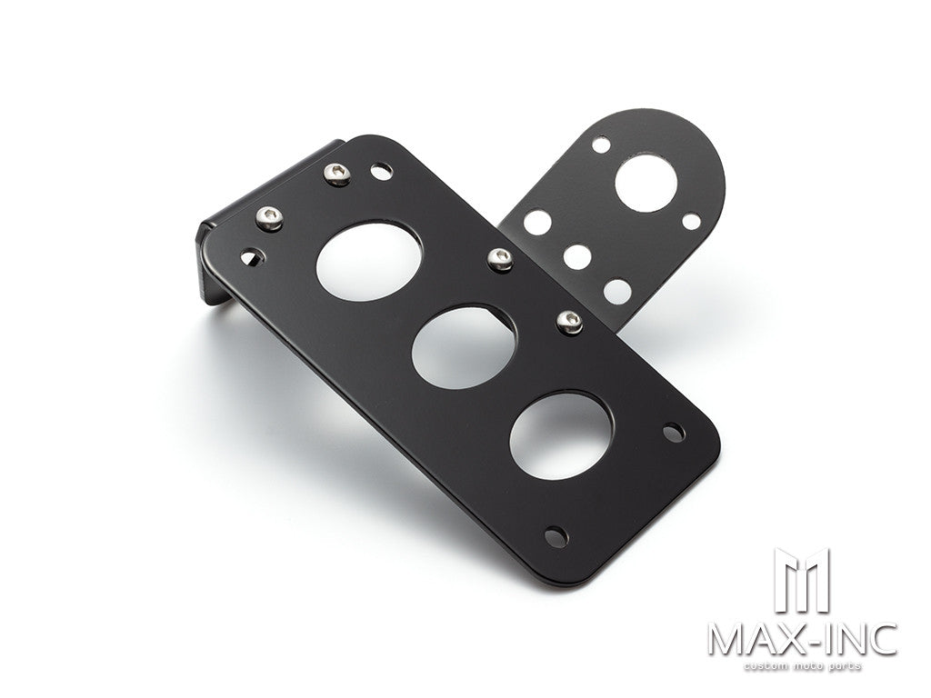 Universal Motorcycle Side Mounted Tail Light Frame License Plate Bracket Retro Metal Motorcycle Accessories for harley