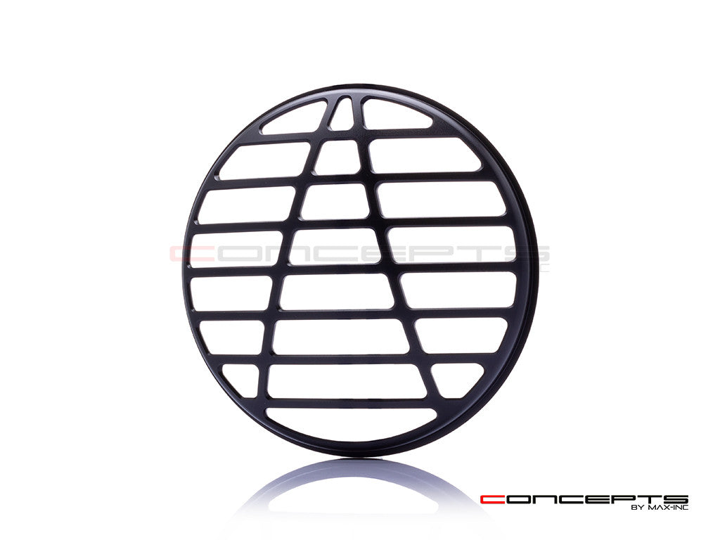 7" Atec Design Black CNC Aluminum Headlight Guard Cover