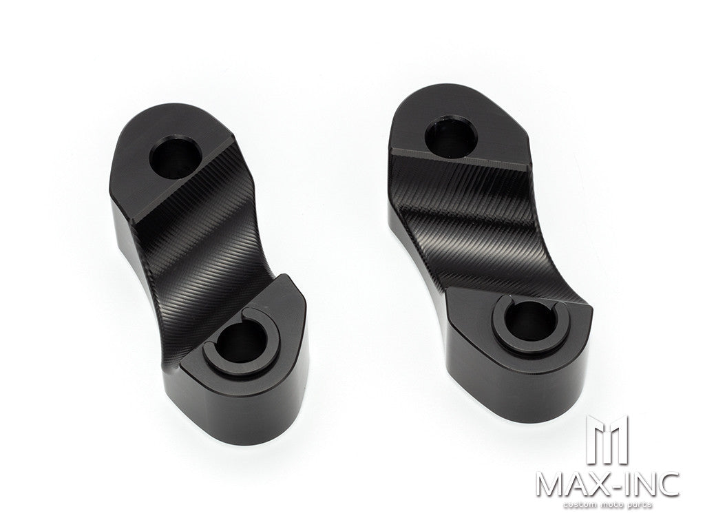 Motorcycle Handlebar Riser Mount Clamps Adaptor 22mm (7/8inch) For Dirt Bike ATV Quad CNC Aluminum Black Cut Motorcycle Accessories