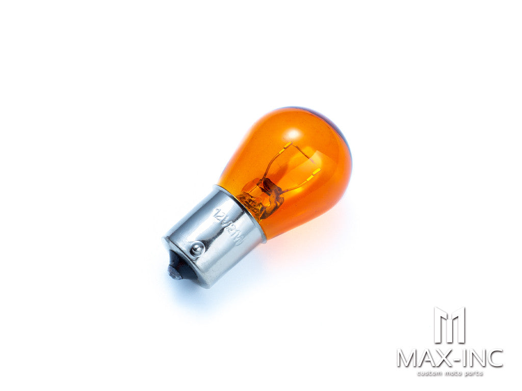 Harley Touring 2PCS Orange Turn Signal Light Lens + 2 PCS HALOGEN Bulbs