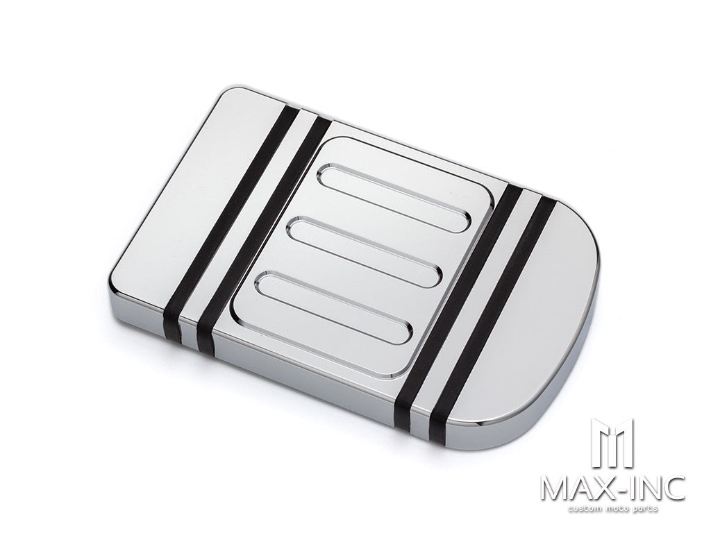 Brake Pedal Pad Cover CNC Large Foot Pegs Pads For Harley Touring Road King Electra Street Glide Softail Fat Boy Dyna FLD Trike