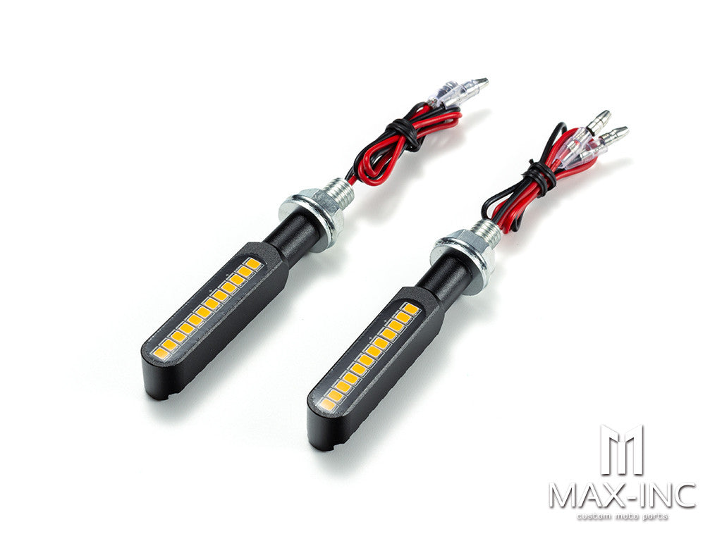 CNC Machined Mini LED Bar with Resin Topper - Sequential Indicators