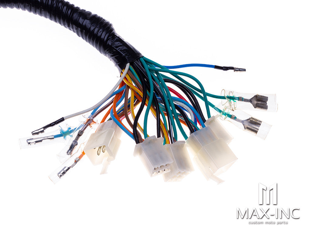 Universal Complete Motorcycle 12v Wiring Harness / Loom