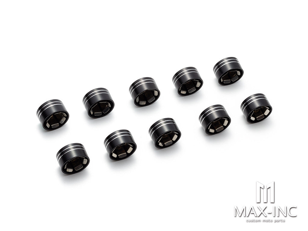 Motorcycle Bolt Cover Twin Cam Engine Motor Topper Head Screw Bolts Caps for Harley Sportster 883 Heritage Softail Dyna Touring 12.5mm size: fit 11mm-14.6mm bolts