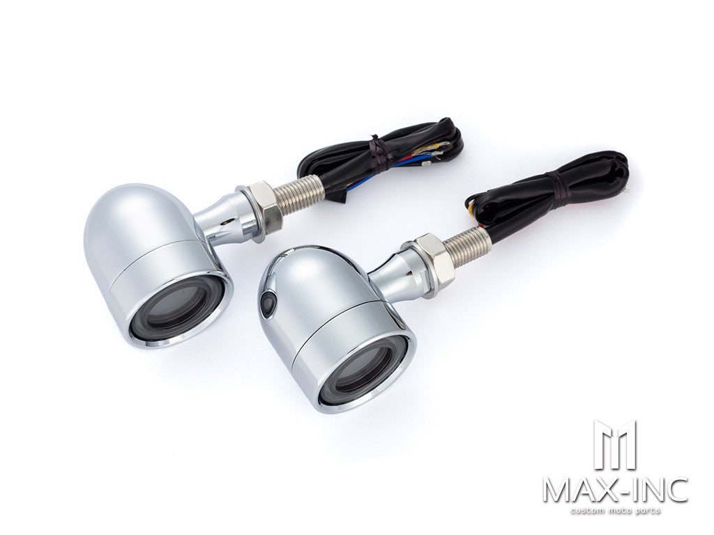 Chrome Alum Bobber LED Integrated Turn Signals (Turn / Tail / Stop)
