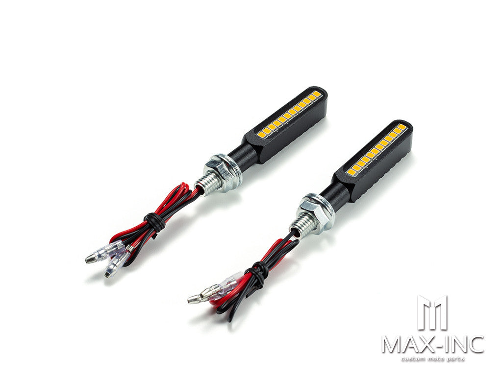 CNC Machined Mini LED Bar with Resin Topper - Sequential Indicators