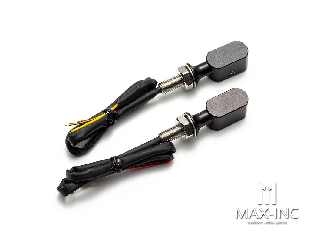 HARLEY MINI TURNER LAMP BLACK RED LENS