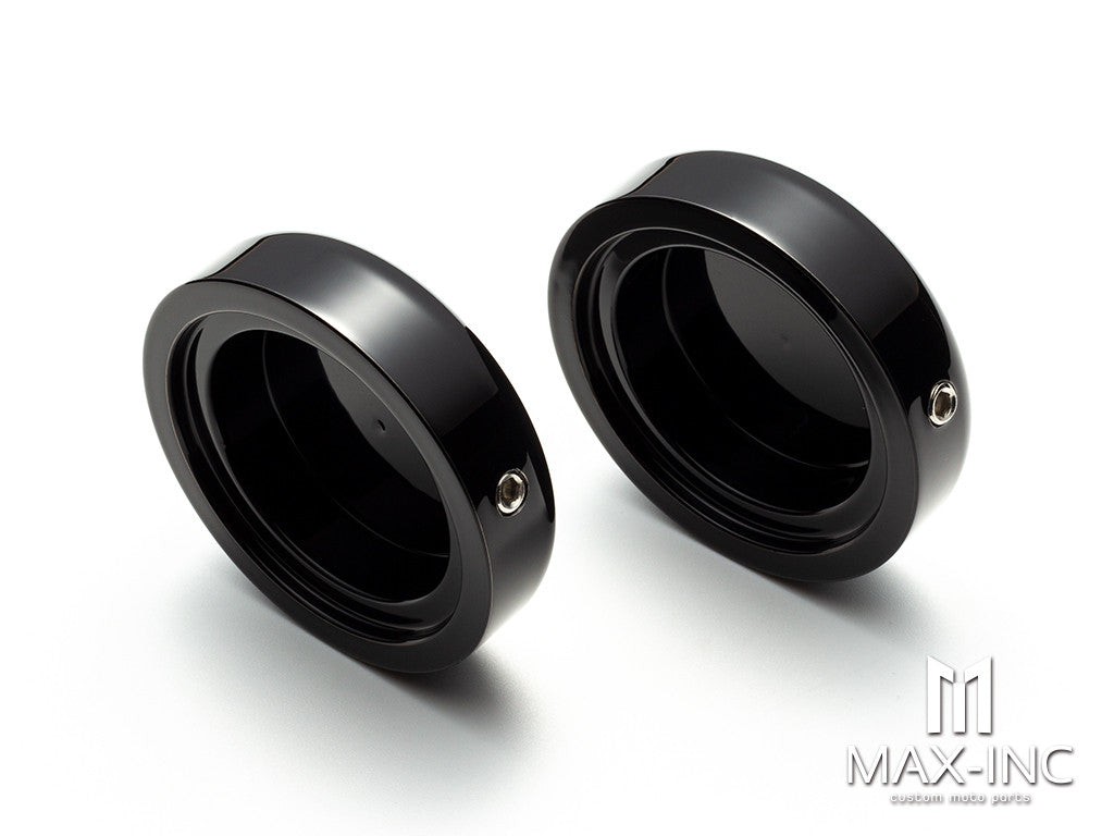 GLOSS BLACK UPPER FORK CAPS FOR HARLEY SOFTAIL STREET BOB 2018-2020 FXBB Model