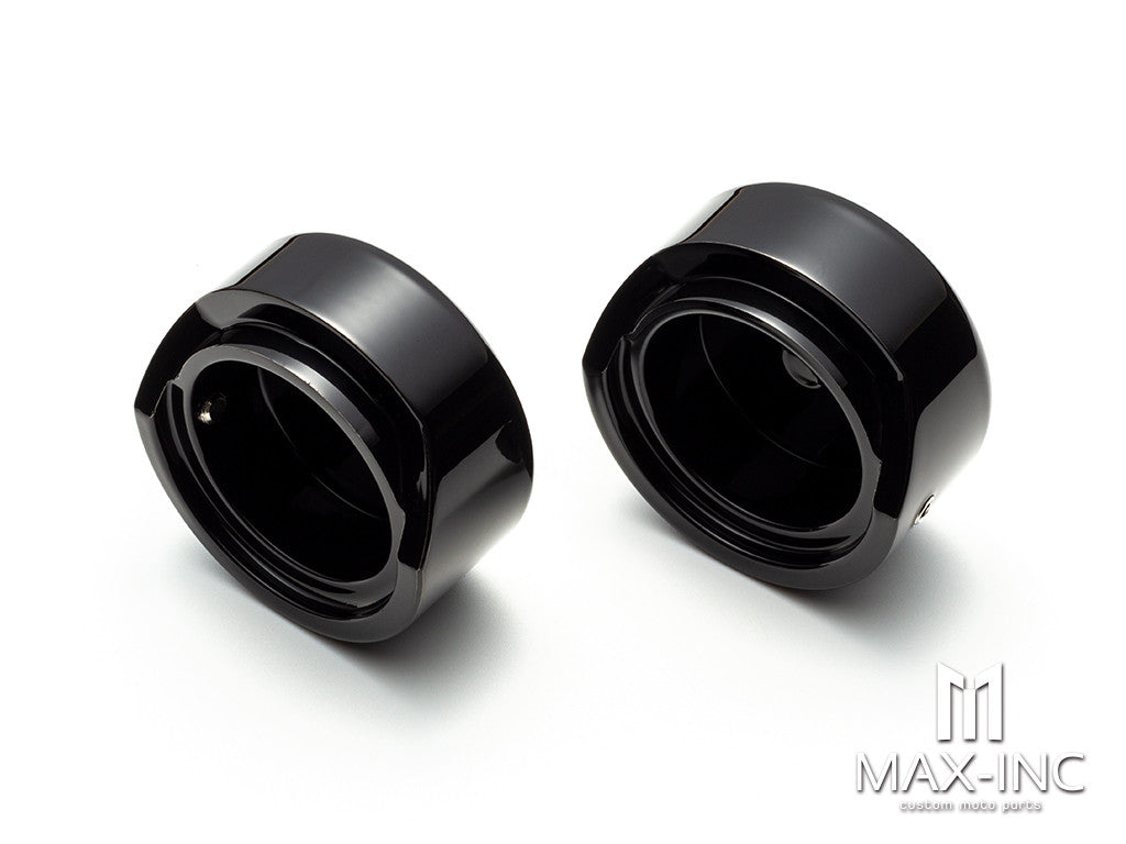 BLACK UPPER FORK CAPS Covers For Harley for Softail Breakout FXBR FXBRS