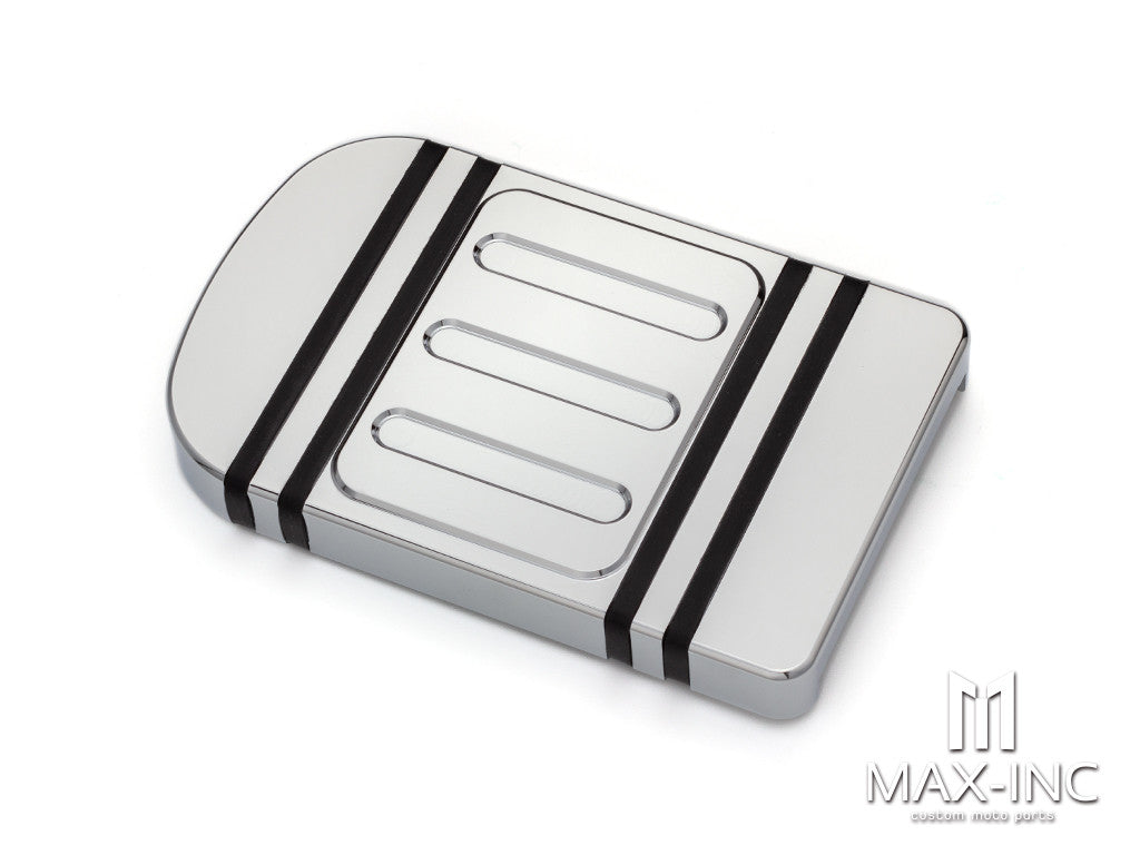 Brake Pedal Pad Cover CNC Large Foot Pegs Pads For Harley Touring Road King Electra Street Glide Softail Fat Boy Dyna FLD Trike