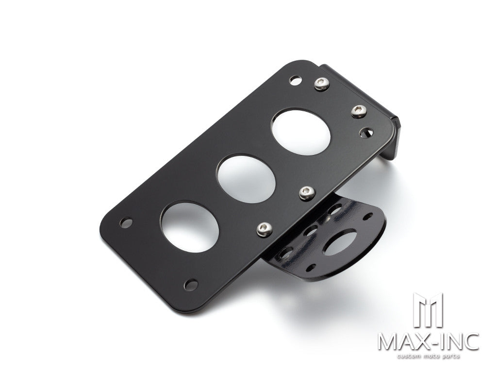 Universal Motorcycle Side Mounted Tail Light Frame License Plate Bracket Retro Metal Motorcycle Accessories for harley